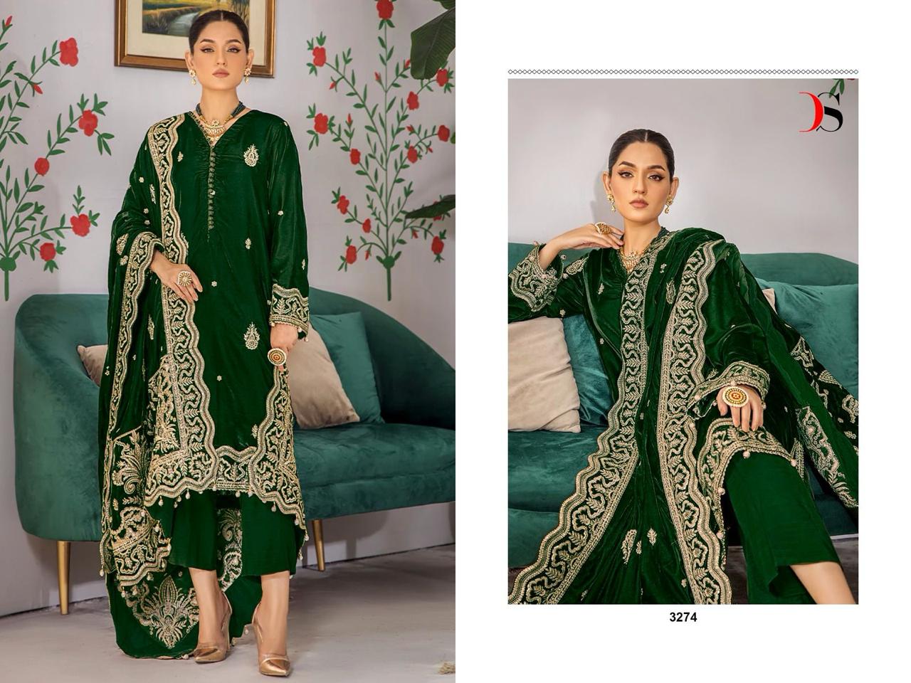 Velvet23 3 By Deepsy Suits Pashmina Velvet Dress Material Catalog